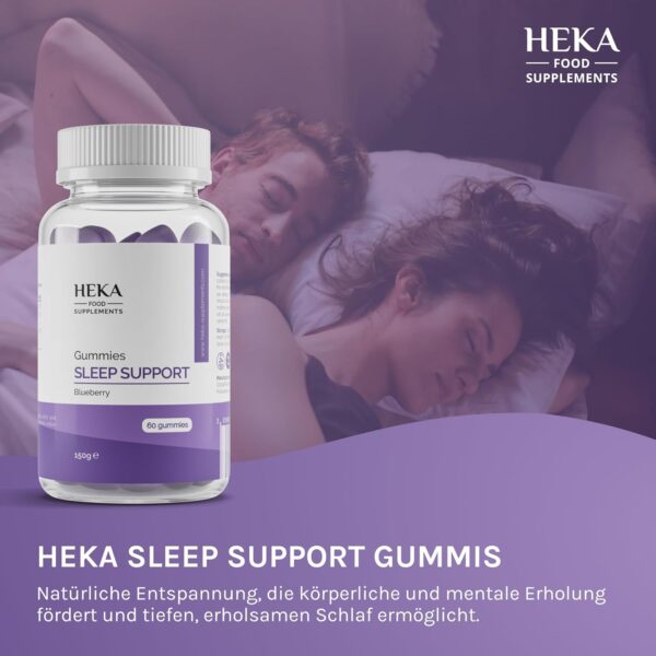 Melatonin Gummies - 100% Vegan - Melatonin Hochdosiert - Einschlafhilfe Erwachsene - 60 Stück - Melatonin-Spray-Alternative - Sleep Supplement - Besserer Schlaf - Zuckerfrei - Ohne Gluten und Laktose – Bild 6