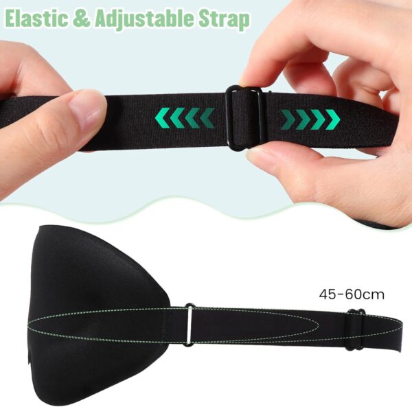 Blendura Schlafmaske, Schlafmasken für Herren Frauen 3D-Augenhöhlen und verstellbares Gummiband Bequem Schlafmaske Bequem Lichtblockierende Augenmaske Sleep Mask für Reise, 1 Packung – Bild 5