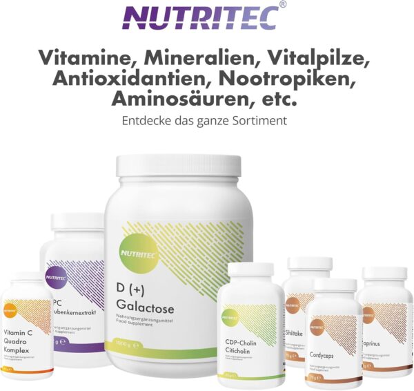 Nutritec Melatonin Kapseln, 90 Stück, 0,5 mg Melatonin pro Kapsel, hochdosiert, mit Lavendel, Passionsblumenkraut, Melissenblätter Pulver, Hopfen, L-Ornithin und L-Tryptophan – Bild 7