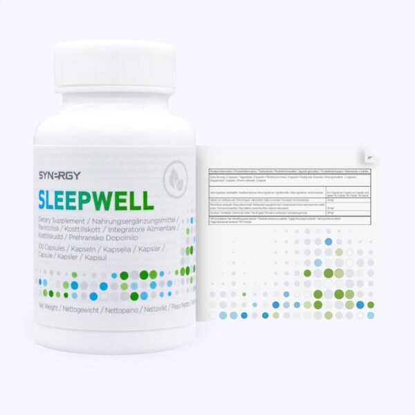 Synergy WorldWide SleepWell 100 Kapseln | Entspannung mit Baldrianwurzel, Passionsblume & Hopfenblüte | Unterstützt Nervensystem, reduziert Angst & fördert Ruhe | 39 g – Bild 5