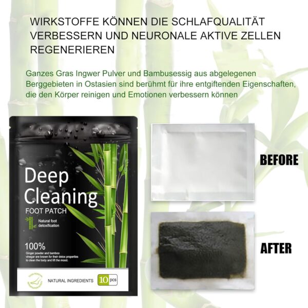 HonLena 30 Stück Detox Fußpflaster Entgiftung,Entgiftungspflaster Füße,100% natürliche Fußpads Deep Cleansing Foot Pads,Fusspflaster zur Entgiftung Detox Pflaster Original,Stressabbau und Entfernung – Bild 4