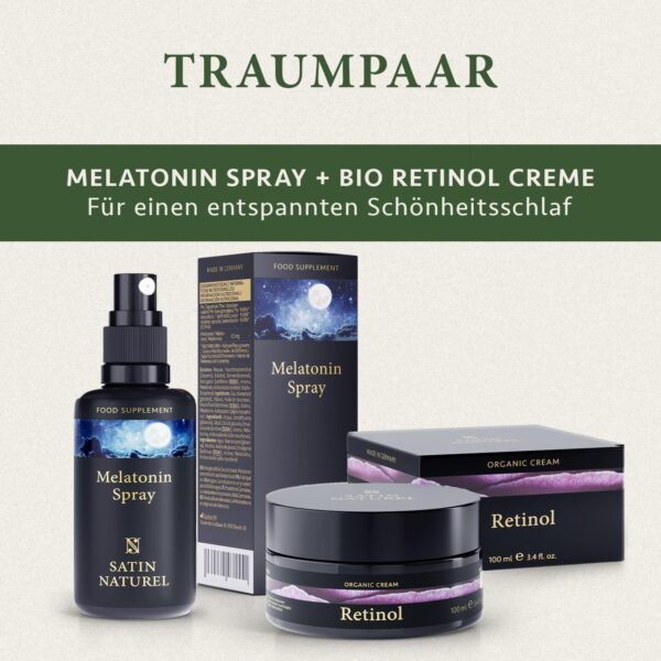 Melatonin Einschlafspray - Schnell wirkendes Melatonin hochdosiert - Melatonin 0,5mg - Extra groß: 214 Tage - Sleep Spray 30ml - 100% Vegan & Zuckerfrei - Satin Naturel – Bild 8