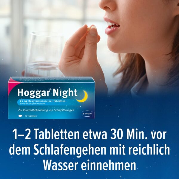 Hoggar Night – Schlaftabletten zur Hilfe beim Einschlafen und bei akuten Schlafstörungen – Gut verträglich, für erholsamen Schlaf – 1 x 20 Tabletten – Bild 4