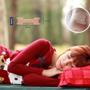 Premium Nasenpflaster | 100 Stück medium | Besseres Atmen beim Schlafen und Sport | Nasenstrips gegen Schnarchen | Schnarchstopper | Pflaster mit maximalem Halt auf der Nase | Nasal Strips in Größe M