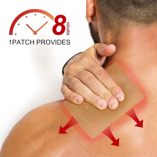 Schmerzlinderung Patch, 50Pcs/10Pack Chinesische Ferninfrarot Pflaste - Schnelle und Lang anhaltende Schmerzlinderung für Muskeln und Gelenke – Bild 2