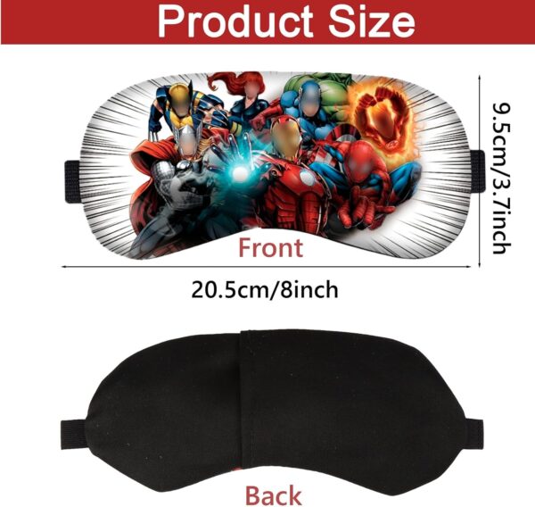 Schlafmaske Kinder, Hochwertige Augenmaske Schlafmaske Cartoon Design Sleeping Mask Weich und hautfreundlich, Einstellbar, für Verbessern sie die Schlafqualität, Eye Cover für Jungen Mädchen – Bild 2