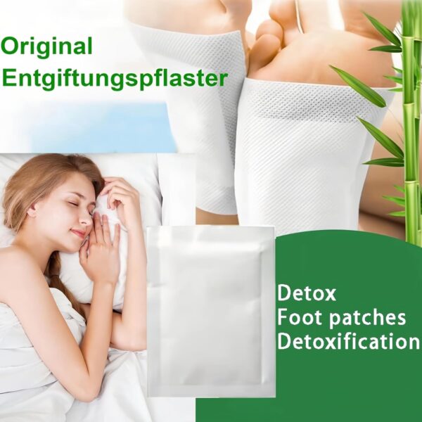 Wonjean 40 Stück Detox Fußpflaster,Deep Cleaning Foot Patch Detox Pflaster Fuß Entgiftungspflaster 100% Natürliche Fußpolster,Müdigkeit Detoxfußpflaster für Tiefen Schlaf und Stressabbau – Bild 7