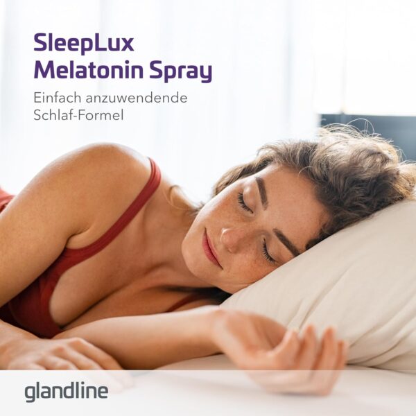 Melatonin Einschlafspray | 0,43 mg Melatonin pro Tagesdosis mit Vitamin B6 für besseren Schlaf | Minzgeschmack | Vegan | 50 ml - 380 Sprühstöße | Sensilab SleepLux – Bild 5