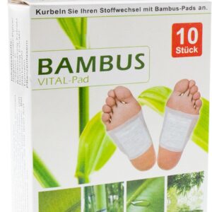 G&M Bambus Detox Fußpflaster, 10 Entgiftungspflaster für Füße, 100 % natürliche Wellness Energiepflaster, Deep Cleansing für Stressreduktion und Entschlackung des Körpers im Schlaf
