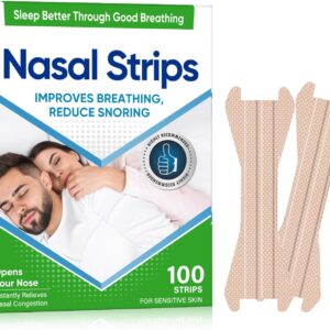 Nasenpflaster, Anti Schnarch, Nasenpflaster Besser Atmen, Extra Starker Nasenstrips, Lindern Eine Verstopfte Nase Aufgrund Allergien, Schnupfen-100 Stück