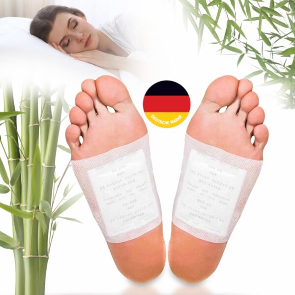Instinktive-Oase® Bambuspflaster Foot Patches Vitalpflaster (50 Stück) | Fuß Pads Wellnesspflaster aus 100% natürlichen Inhaltsstoffen | Großartige Fusspflege | Entspannen Sie Ihre Müden Füße