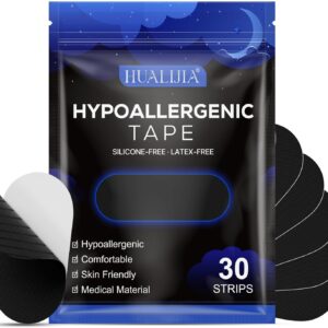 Mundpflaster Schlafen, Mouth Tape for sleeping, 30 Stück Mundpflaster gegen Schnarchen mit Starkem Halt auch, Atmungsaktive Schnarchstopper-Pflaster, Hautfreundlich & Schmerzfrei Entfernbar