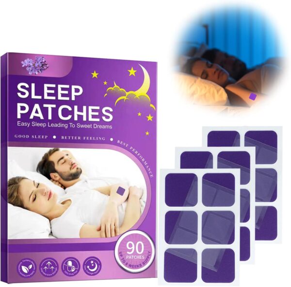 Schlafpflaster,90 Stück Sleep Patch,Schlaf Patches,Pflaster Durchschlafen,Tiefschlafpflaster für Erwachsene,natürliche Schlafaufkleber,Müdigkeit Zu Reduzieren,Verbessern Sie Die Schlafqualität