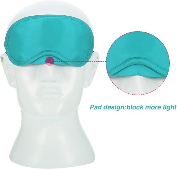 50 Stück Schlafmasken Set Mehrfarbig Augenbinden für spiele Augenmasken mit Nasenpolster und verstellbarem Riemen Schlafmaske für Party Reisen – Bild 3