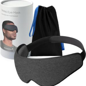 Ostrichpillow - Augenmaske | Ergonomische 3D-Maske | Passt Sich der Gesichtsform an | Maske zum Schlafen, Ausruhen, Entspannen | Blockiert Licht für Absolute Dunkelheit (Dark Night).