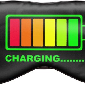 Schlafmaske Reise Relax Augen Abdeckung Bett Emoji Nickerchen Augenbinde Seine grün schwarz Batterie aufladen [042]