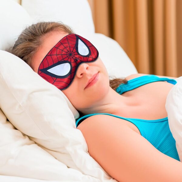 VIDSTW 2 Stück Hochwertige Maulbeerseide Schlafmaske Kinder, Augenmaske Schlafmaske Cartoon Design Sleeping Mask Weich und hautfreundlich, Einstellbar, für Verbessern sie die Schlafqualität – Bild 6