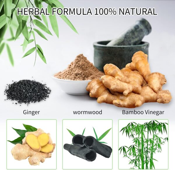 20 Stück Entgiftungspflaster Füße,Detox Fußpflaster Entgiftung,Entgiftungspflaster Füße Original,Deep Cleansing Foot Pads,für Stressabbau & Tiefschlaf 100% natürliche Fußpads (Wermutgras) – Bild 3