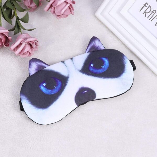 SUPVOX 3D Augenmaske Schlafmaske Schlafbrille mit Kühlkissen Heiß Kalt Therapie Schattierung für Männer Frauen für Entspannung Wellness (Huskies) – Bild 3