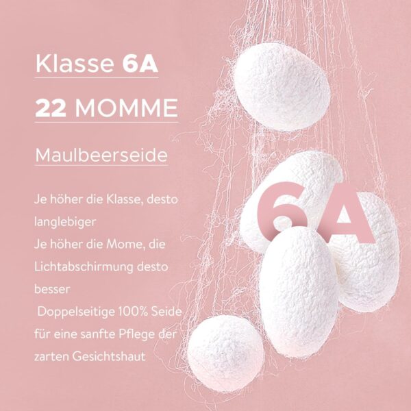LitBear Seiden Schlafmaske, Augenmaske für Frauen & Männer, 100% 22 Momme reine Maulbeerseide, Gesicht anpassende gepolsterte Seiden Augenbinde mit verstellbarem Kopfband für den Schlafcount – Bild 7