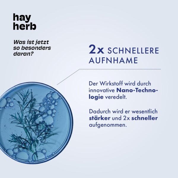 Melatonin Spray von Hay Herb | Schnell & Effizient durch Nano-Technologie | 30ml für über 7 Monate - ohne Gewöhneffekt und natürlich alkoholfrei | Schnell einschlafen, gut durchschlafen – Bild 4