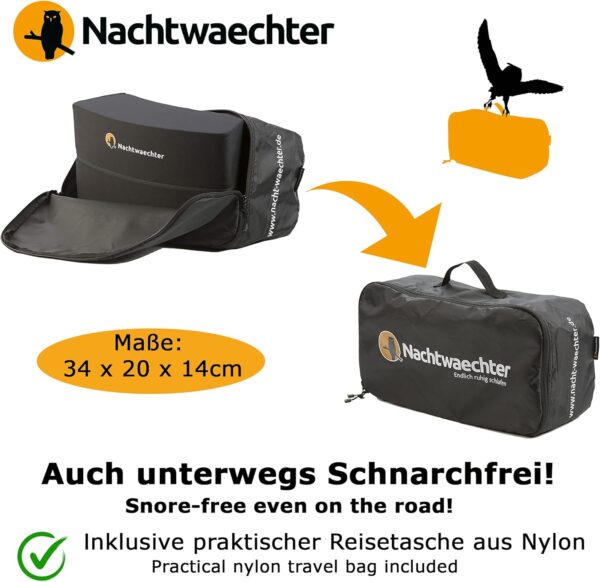 Nachtwaechter Anti-Schnarch Set, Schlafweste. Klettverlängerung, Reisetasche, Gr. L/XL - Schnarchen einfach abtrainieren! – Bild 6