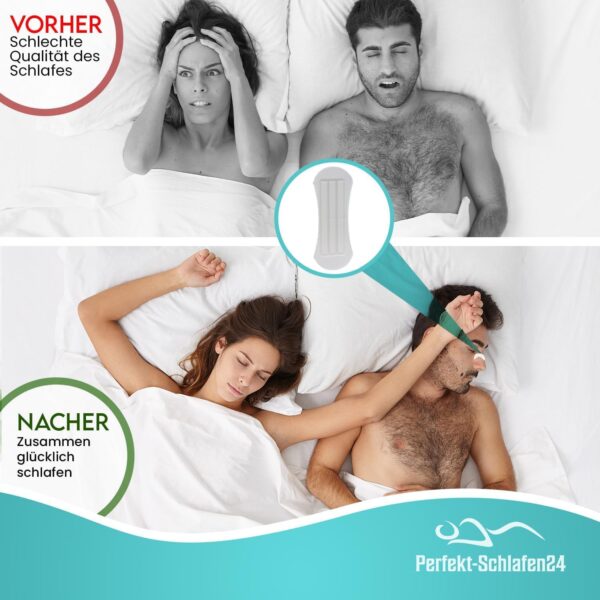 Perfekt-Schlafen24® 30xTransparente Nasenpflaster gegen Schnarchen - Test 2023 [SEHR GUT] - 66x19mm - Anti Schnarch Nasenstrips - Besser schlafen ohne schnarchen & besser atmen - Snoring Nose Strips – Bild 2