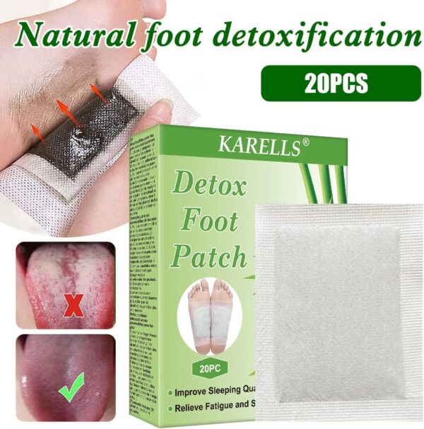 SEGMINISMART Detox Fußpflaster,Fusspflaster zur Entgiftung,Detox Pflaster Fuß,Entgiftungspflaster Füße Fußpflege-Pads mit Müdigkeit lindern Schlaf verbessern 20pc – Bild 4