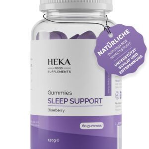 Melatonin Gummies - 100% Vegan - Melatonin Hochdosiert - Einschlafhilfe Erwachsene - 60 Stück - Melatonin-Spray-Alternative - Sleep Supplement - Besserer Schlaf - Zuckerfrei - Ohne Gluten und Laktose