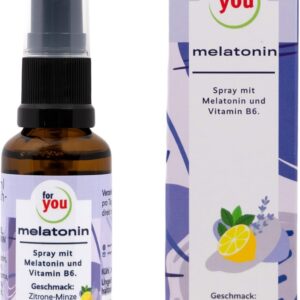 for you Melatonin Spray - Einschlafspray Alternative - Hochdosiert mit reinem Melatonin (0,5mg pro Stoß) - 200 Tage Vorrat - Melatonin Spray hochdosiert mit Lavendel ohne Alkohol - vegan, 30 ml