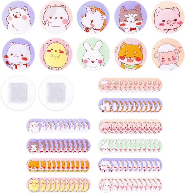 120 Stück Ohrringe Abkleben Sport Kinder,Pflaster Ohrringe Abkleben Kinder,Schlafpflaster Kinder,Pflaster Rund Klein,Pflaster Kinder,Rundes 2,2cm Impfpflaster,Runde Pflaster
