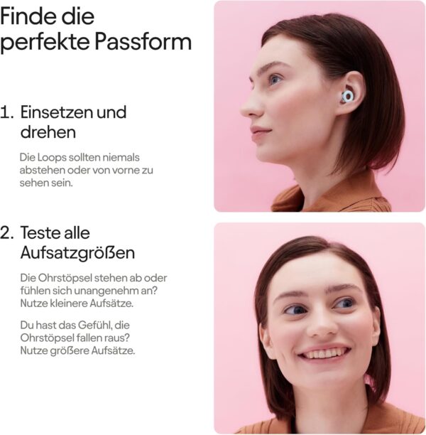 Loop Quiet 2 Ohrstöpsel – Ultrabequeme, wiederverwendbare, geräuschreduzierende Ohrstöpsel für Schlaf, Konzentration, Reisen, Geräuschempfindlichkeit | Flexible Passform, SNR 24 dB Geräuschreduzierung – Bild 7