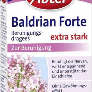 Abtei Baldrian Forte - pflanzlich, aus der Baldrianwurzel - zur Beruhigung und bei Schlafstörungen - ohne Gewöhnungseffekt - 30 Dragees