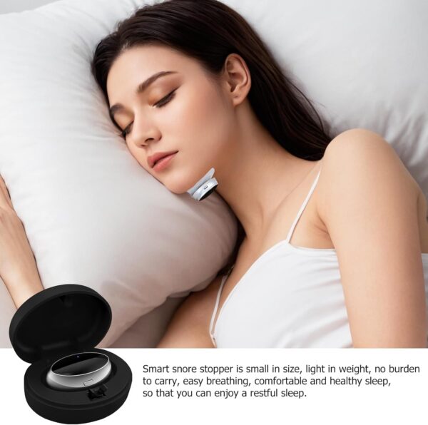 Schnarchstopper, Intelligentes Anti Schnarch Gerät, Anti Schnarch Pflaster, Magnetisches Sleepease Gerät mit 3 Gang Einstellung, Atmen Sie Leicht, for Männer Frauen – Bild 4
