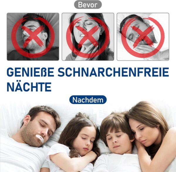 Schnarchstopper-Anti Schnarch, Mouth Tape for Sleeping 120 Stück, Mundpflaster Schlafen- Förderung der Nasenatmung, Schnarchen Stopper zur Verbesserung der Schlafqualität – Bild 4