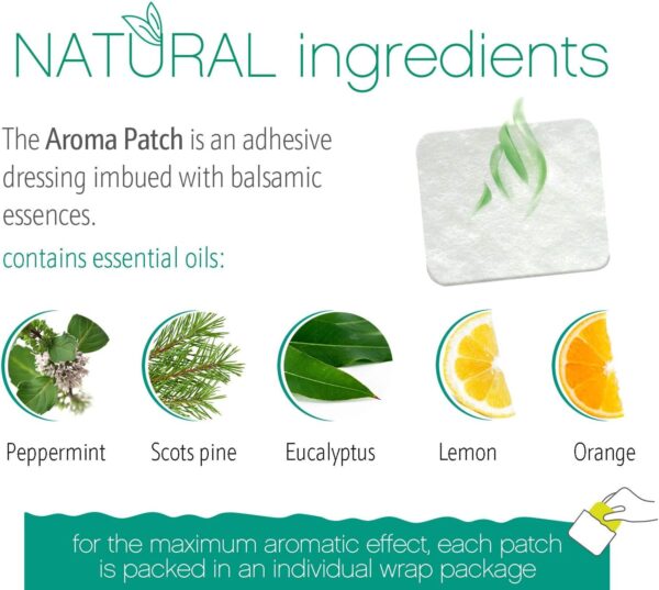 Medrull Aromatisches Pflaster mit Balsam - zum Schutz der Nase Verbessert die Nasenatmung mit laufender Nase - Aroma Pflaster Vorbeugung gegen Erkältungen - Inhalator für Kinder und Erwachsene – Bild 3