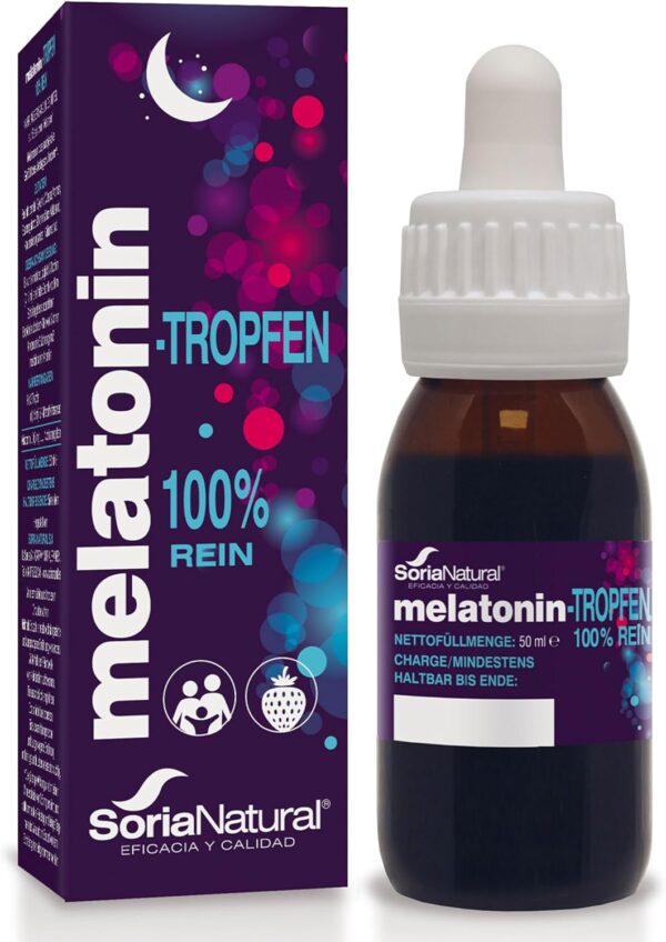 Melatonin Tropfen 330 Nächte - Melatonin Hochdosiert Um Besser zu Schlafen und Einen Tiefen, Erholsamen Schlaf zu genießen - Spray und Tabletten Alternative - 50ml
