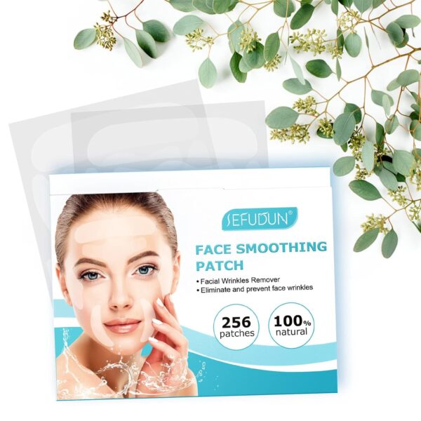 Gesichtsfalten Entferner Streifen,256 Stücke Anti Falten Pads Facial Patches Gesichtsfalten Pflaster zum Glätten von Augen Mund oder für Gesicht,Wiederverwendbare Stirn Falten Pads16 Blätter – Bild 6