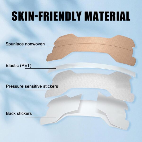 250 Pcs Nasenpflaster Schnarchen, Schnarchstopper Nasenpflaster, Schnarchstoppe, Nasenstrips Gegen Schnarchen, Nosestrips Für Sport Schlafgegen Anti-Schnarch-Pflaster Besser Atmen Nasenstrips Größe L – Bild 6