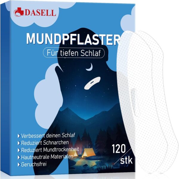 Schnarchstopper-Anti Schnarch, Mouth Tape for Sleeping 120 Stück, Mundpflaster Schlafen- Förderung der Nasenatmung, Schnarchen Stopper zur Verbesserung der Schlafqualität