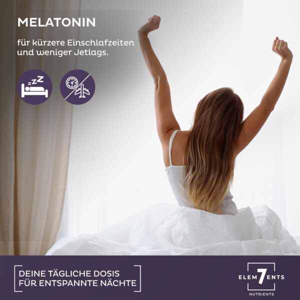 Melatonin Gummies zuckerfrei vegan mit Baldrian, Kamille, Lavendel & Passionsblume | Melatoningummies hochdosiert Schlaf Einschlafen Vitamingums Fruchtgummi Frucht Gummi Gummibärchen Vitamingummi Gum – Bild 3