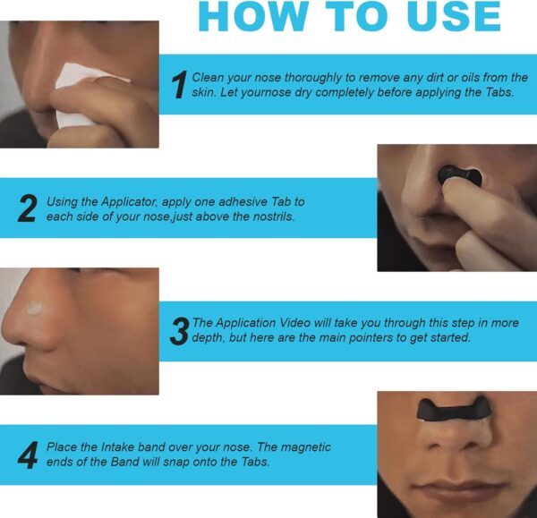 30 Stück Nasenpflaster, Nasenpflaster Schnarchen, Nasal Strips, Magnetischer Nasenstreifen, Anti Schnarch Pflaster, Atmungsaktives Nose Strips Lindern Eine Verstopfte Nase Effektive Anti Schnarchen – Bild 4