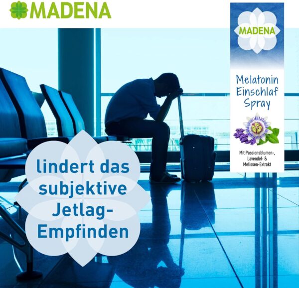 MADENA Melatonin Einschlafspray, ohne Konservierungsstoffe und Süßungsmittel, mit Extrakten aus Passionsblume, Melisse, Lavendel, vegan, Diffuser mit Sofort-Effekt – Bild 7