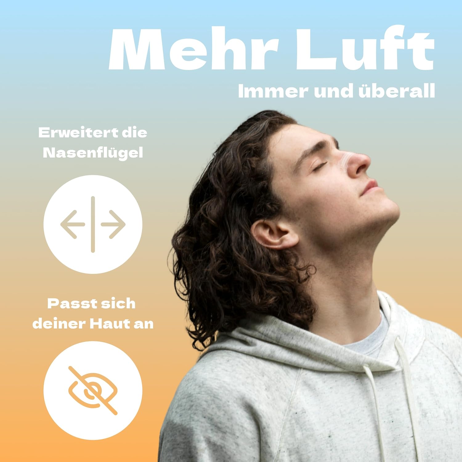 Nasenpflaster gegen Schnarchen (60 Stück) - Hautfarbene Anti Schnarch Nose Strips - extra stark - Nasenpflaster besser Atmen für mehr Breath im Alltag (60) – Bild 5