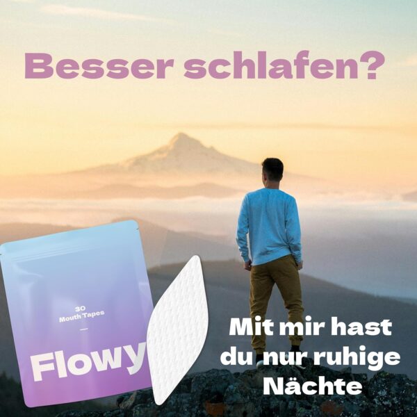 Mouth Tape for sleeping (30 Stück) - anti schnarch Sleep Tape - Innovatives Mund Tape in Lippenform - for Beard – Bild 2