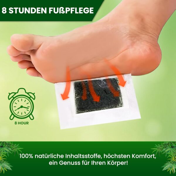Instinktive-Oase® Bambuspflaster Foot Patches Vitalpflaster (50 Stück) | Fuß Pads Wellnesspflaster aus 100% natürlichen Inhaltsstoffen | Großartige Fusspflege | Entspannen Sie Ihre Müden Füße – Bild 3