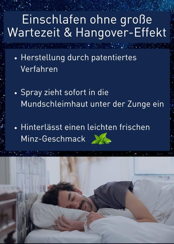 N1 Melatonin Schlaf Spray - Studie belegt: hilft dir 3x schneller als Standard Melatonin - 71 Tage Vorrat - Melatonin Einschlafspray mit Baldrian & Lavendel, 10 ml VirX – Bild 4