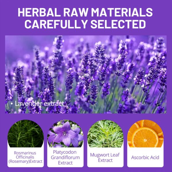 Lavendel Fußpflaster - 10 Stück Fusspflaster zur Entgiftung | Fußpflege-Pads zur Körperreinigung für Müdigkeitslinderung besseren Schlaf & Stressabbau, Natürliche Pflege für Frauen & Männer (Lavender) – Bild 5