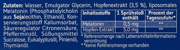 Schaebens Melatonin Sofortige Sprühen, Zuckerfrei, 20 ml – Bild 4