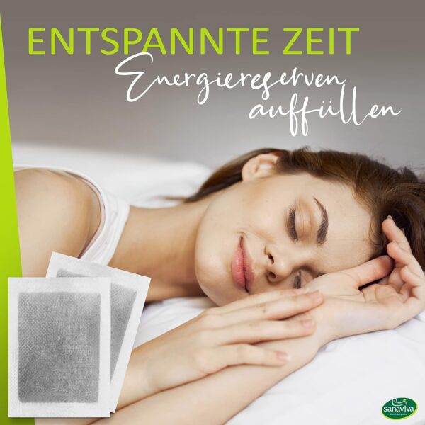 sanaviva® Bambuspflaster Fußpflaster aus natürlichem Bambus Essig und Turmalin - Pflaster für Fuß - Foot Pads Bambus - Bambuspads (40 Stück) – Bild 5